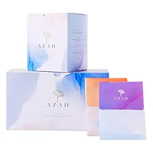 Azah Rash-Free Sanitary Pads for women | Organic Cotton Pads | All XL : Box of 30 Pads - with Disposable bags | MADE SAFE Certified
