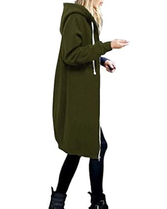 StyleDome Women's Long Sleeve Hooded Hoodies Jumper Warm 