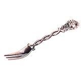 Newadel Rose & Romantic & Classical Kaffee/Kuchen Gabel Gold/Silber Edelstahl Japan-Made Besteck Stilvolle Küche Rose Bronze