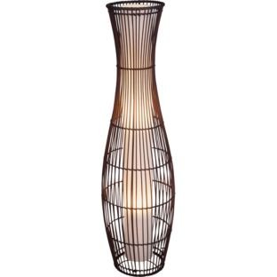 ANTIQUE Sirit Rattan Floor Lamp - Dark Brown.