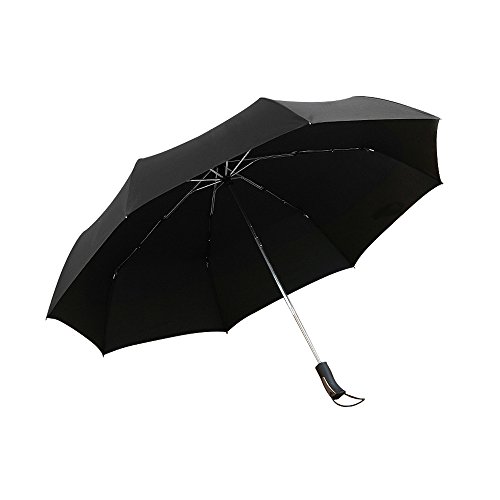 Rainy Worth Parapluie Pliant Automatique 8 Baleines Coupe-Vent pour 2 Personnes Noir