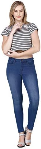 Frenchtrendz Womens's Cotton Knit Stretch Denim Jegging (Indigo Wash, XS-4XL)