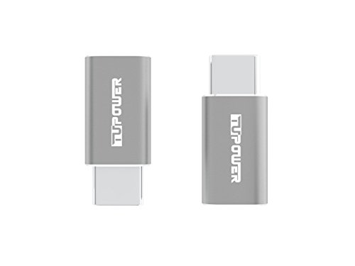 A02 Type C Adapter USB C zu Micro USB Adapter mit ALU Grau für Samsung Galaxy S8 Plus A7 A5 A3 Tab S3 2017 Huawei Mate 9 P10 P9 Plus HTC U11 Ultra LG G6 Nexus 5X 6P ZTE Axon 7 von TUPower - 4