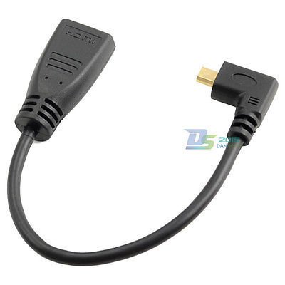 15 cm HDMI Buchse Auf Micro Stecker 90¡ã Rechts gewinkelt 1080P Adapterkabel HDTV - 3
