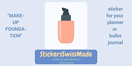 MAKE UP FOUNDATION | small multicolored beauty icon | sticker for your planner or bullet journal