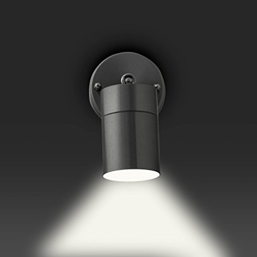 SEBSON® Aussenleuchte, Wandleuchte, Edelstahl inkl. GU10 LED Lampe 4W (3,5W) kaltweiß - 4