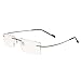Royal Son Rimless Rectangular Spectacle Frame For Men And Women (RS02090ER|50|Transparent) RS.399.00
