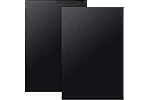 OLYCRAFT 2 Sheets Black ABS Plastic Sheet 30x20cm ABS Plastic Plates 2mm Thick Hard Board for Architectural Models Sand Table Building Model Material Supplies