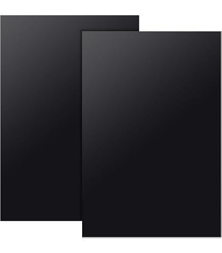 CrestGlass Feuille ABS Noire Pinseal 5mm - A3 (420x297mm) - Rigide, Résistant, Usinable - Pour Modélisme