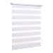 Produktbild Doppelrollo verspannt weiss / Duorollo Rollo Klemmfix inkl Klemmträger: 50x150 (Gesamtbreite X Höhe in cm) / weitere Größen: 40 / 50 / 60 / 70 / 80 / 90 / 100 / 110 x 150 oder 210 cm