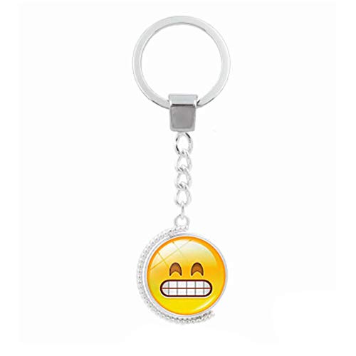 Preisvergleich Produktbild Dtuta Kreativer Lustiger Doppelseitiger Drehender Zeitedelstein-SchlüSselkettenanhäNger VorzüGlich Klein Und Niedlich