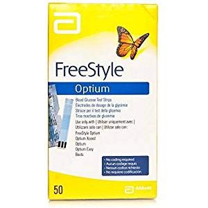 Freestyle Optium Tiras De Prueba De Glucosa En Sangre 1 x 50