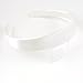 3 x Girls White Satin Covered Headbands/ Hair Bands/ Alice Bands - 2.5 cm Wide