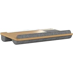 HUANUO Plateau pour Ordinateur Portable avec Coussin, Tapis de Souris & Repose-Poignet intégrés pour Ordinateur Portable, MacBook jusqu'à 17"avec Support pour Tablette, Stylo & Téléphone
