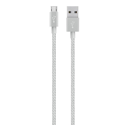 Belkin Premium MIXIT Metallic Micro-USB auf USB-A Lade-/Sync Kabel (1,2m) silber
