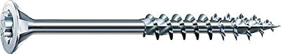 Spax – Vis universelle, 3, tête fraisée, T de Star Plus, 4 Cut, filetage partiel, galvanisé Blank a2j – 0191010350303, 0/1050/001/6,0/180//01