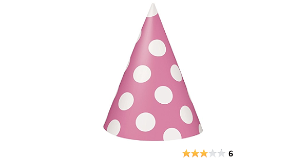 takestop® Set 36 Pezzi Cappello Cono Pois Rosa DF_52495 Cappellino in Carta  per Festa Compleanno Party Nascita Battesimo : Amazon.it: Casa e cucina