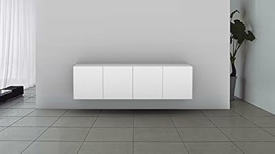 MobilierMoss 1273184 Halifax Bahut suspendu design MDF Blanc 180 x 40 x 55 cm