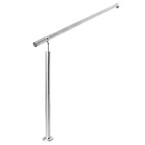 Materialstärke 2 mm Wiltec Treppengeländer Edelstahl 100cm Brüstung Handlauf Geländer Treppe