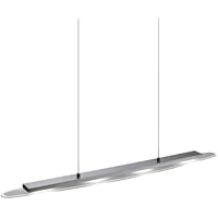 Paul Neuhaus 15074-55 - Lámpara led colgante (forma ovalada), color gris