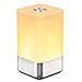 Produktbild TOPELEK Tischlampe Berührungssensor, Farbwechsel Lampe, Nachttischlampe mit Wecker, Dimmable Warm White Light, Wecker mit Wake Up Light, automatischen Zyklus 256 RGB Farbkombinationen