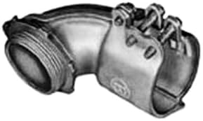 Bridgeport 807 1-Inch Flexible Metal Conduit 90-Degree Connector, 10-Pack