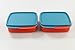 Produktbild TUPPERWARE (2) Lunchbox 550 ml Clevere Pause orange blau 10147