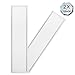 Produktbild [2er Pack zum Sparpreis] OUBO LED Panel Deckenleuchte 120x30cm Warmweiß dimmbar, 40W, 3200 lumen, 3000K, dünn Ultraslim, Weißer Rahmen, Wandleuchte für Wohnraum, Bad, Flur, Wand, Decke, Küchen