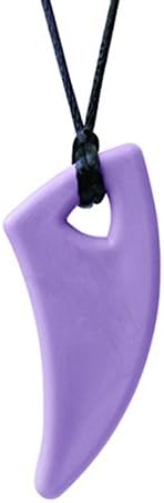 Ark's Saber Shark Tooth Chewelry Sensory Necklace XXT Firm - Lavender