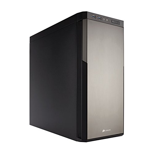 Corsair CC-9011071-WW Carbide Series 330R Titanium Mid-Tower ATX Silent Computer Gehäuse, Schwarz/Titanium