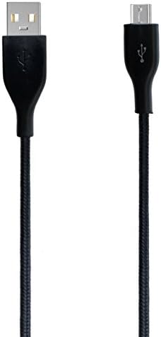 HubLines® - 1 meter Quality Micro USB cable - charging cable and data cable black - for Smartphone, controller PS 4, tablets, Bluetooth speakers