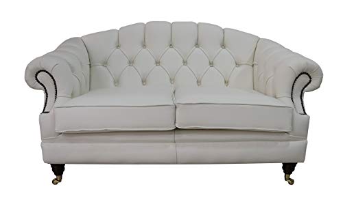 Designer Sofas4u Chesterfield Victoria Canape 2 Places En Cuir