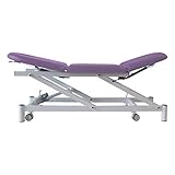  Therapieliege 3-teilig elektrisch verstellbar 49-89 cm, Breite 62 oder 70 cm, C-756, Farbe Bezug:74 erikaviolett, Breite 62 oder 70 cm:62 cm