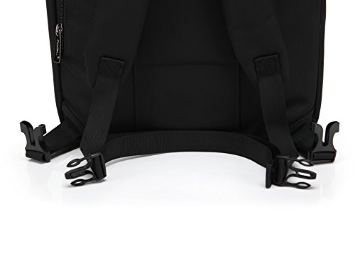 O&N 15.6 Zoll Laptop Rucksack Wasserdicht Stossfest Business Freizeit-Rucksack Universal 3-in-1 Umwandelbar Rucksack Umhaengetasche Tragetasche mit Laptopfach / Akteneinteilung / Zubehoerfaecher - 3