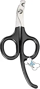 THE DDS STORE Safe Sharp Stainless Steel Blades, Non-Slip Big Handles Professional Nail Trimmer Scissors for Small Cat Breeds Puppies, Rabbits