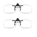 Produktbild HAOHAOWU Einfache Lesebrille, Edelstahl-Legierung Männer und Frauen Mode Lesebrille Clips rahmenlose Presbyopie Brille Clips können aufgedreht Werden,White,+1.0