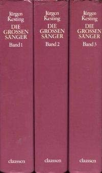 Die großen Sänger, 3 Bände.