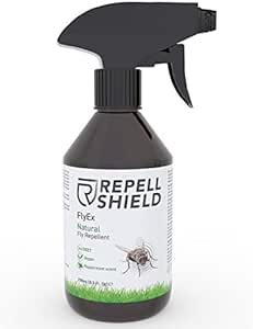 RepellShield Spray Repellente Mosche per Cani e Cavalli - Antimosche per Interno e Scaccia