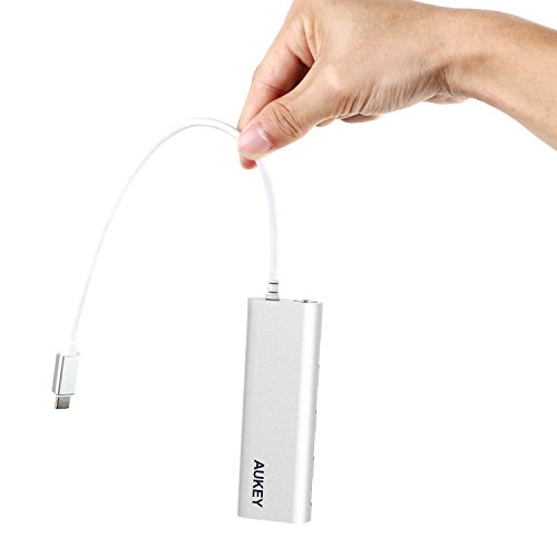 AUKEY USB C Hub auf USB 3.0 * 4 Port Aluminum Type C Hub für New Macbook, Macbook Pro 2016, Google ChromeBook Pixel 2015, usw. - 4