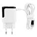 Produktbild Eboxer 12.5W 5V-Ausgang Dual-USB-Schnellladegerät Schnellladung Dual-USB-Wandladegerät Reiseladegerät für Haus,Büro usw.(Weiß+Schwarz)