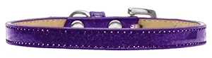 Mirage Pet Products Plain Ice Cream Dog Collar, Size 14, Purple