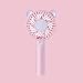 Produktbild ROIY Mini-Fan Handheld-Cartoon-Mini-Fans Plug-In Reisen Wiederaufladbare Tragbare USB-Mini-Fan Mini-Handheld-tragbare Elektrische Geschenk Geschenk Weiß + USB-Datenkabel (Color : Pink)