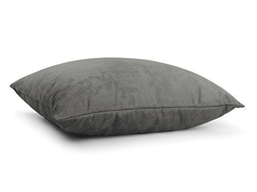 Kissenhüllen in Wildleder-Optik – angenehm weich & überaus robust – in 21 fantastischen Farben und 3 Größen (14 Farben in 60 x 60 cm), Doppelpack Kissenhüllen 50 x 50 cm, anthrazit - 7