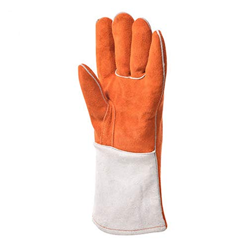 spécification RMJAI Gants de soudage électriques Gants anti-brûlures d'isolation Gants industriels Gants résistant aux hautes températures Gants de barbecue épaissis Gants de protection/Cuir souple Gants En Silic