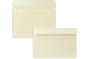 NEUSER PAPIER 25 buste per lettere, formato DIN C5, 16,2 x 22,9 cm, con chiusura adesiva, per grandi inviti e biglietti di compleanno o matrimonio