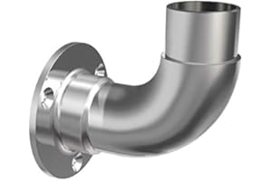 DXQ 0308.242 - Soporte de pared para barandilla (acero inoxidable V2A, 42,4 mm)