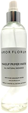 Pure with no Chemicals MAKEUP PRIMER WATER - ROSE GERANIUM - 250ml - by AMOR FLORUM - An all natural, pure and clean makeup primer water that will prepare your skin for makeup, while moisturising and nourishing it.