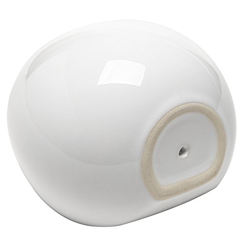 MyGift?White Petite Wall Mounted, Hanging or Freestanding Decorative Ceramic Flower Planter Vase Holder Display by MyGift - 3