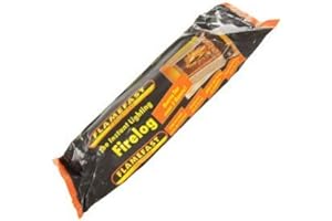 Flamefast Smokeless Instant Lighting Enviroment-Friendly Fire Logs, Open Fire, Garden Chimineas 2hrs Burn, Individually Wrapped Case of 12 Logs