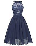 Die Hübsche Halslinie mit edler geblümt spitze, zeigen Sie Ihr sexy Schlüsselbein und Hals